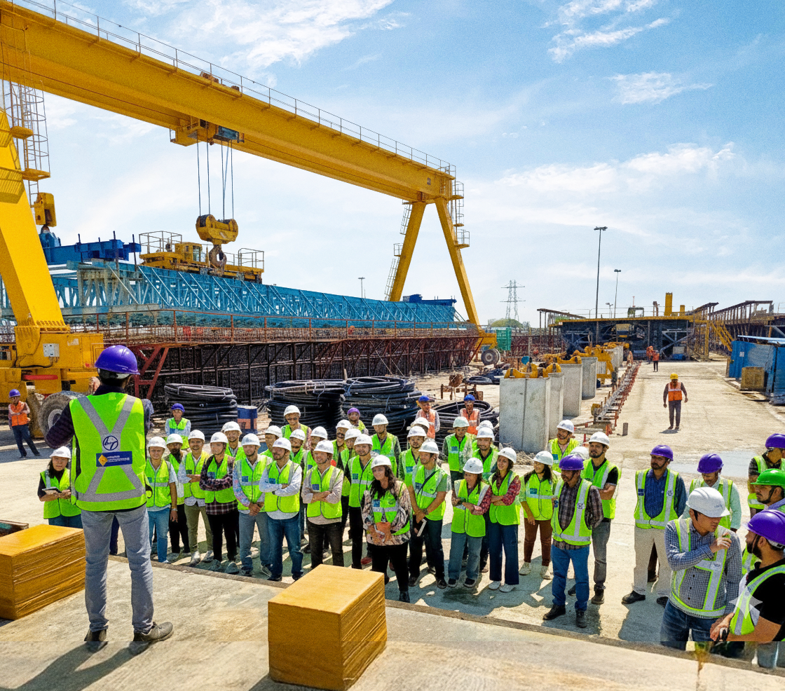 Educational site visits to Mumbai-Ahmedabad Bullet Train construction sites